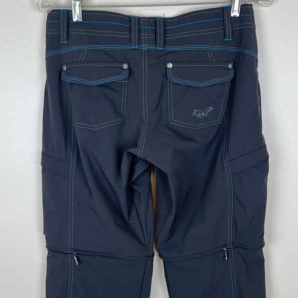 Kuhl Women’s Convertible/Zip-Off Pants/Shorts, Black, 6 Pockets, Hiking, Size 6 - Picture 8 of 16